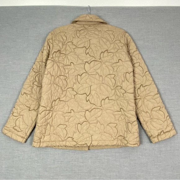 Northern Reflections Quilted Jacket Embroidered Leaf Design Size Small Pockets - Picture 2 of 9